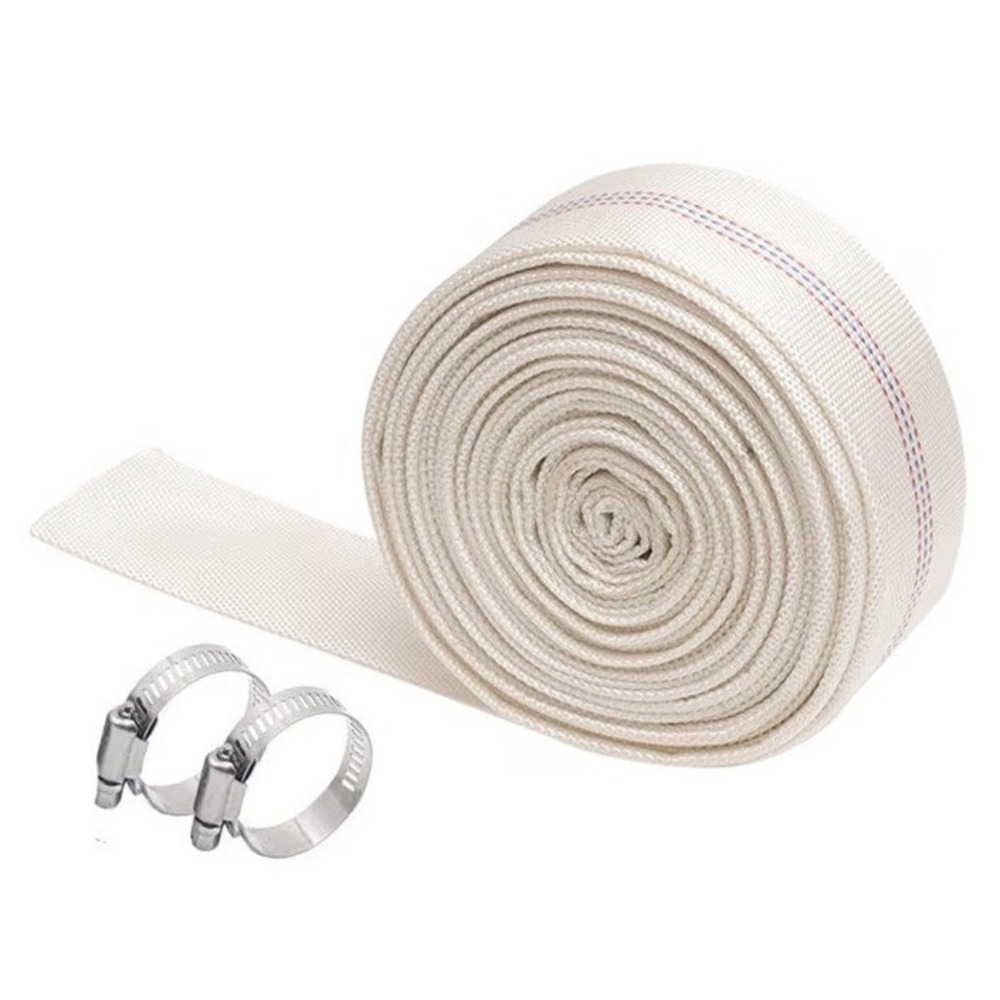 Heavy Duty Lay Flat PVC Backwash Hose Water 2.5 Inc Inside Diameter 65.6 Ft Long